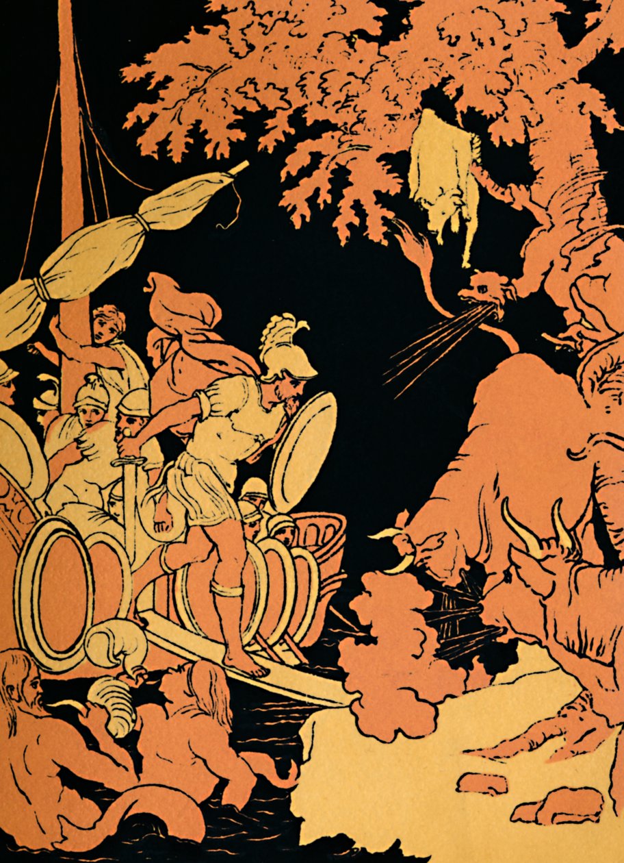 Les Taureaux Cracheurs de Feu, 1880 - Picart