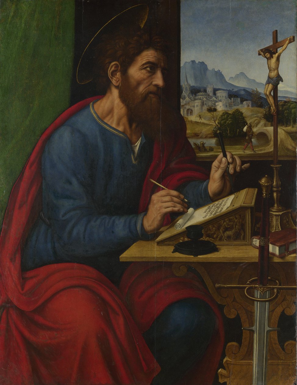 Saint Paul écrivant - Pier Francesco Sacchi