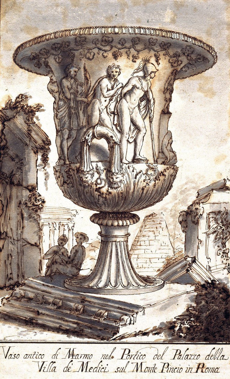 Deux vases anciens - Pier Leone Ghezzi