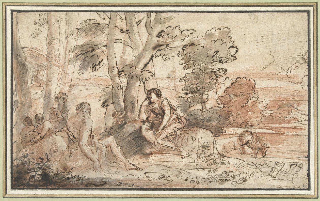 Ermina chez les bergers - Pier Francesco Mola