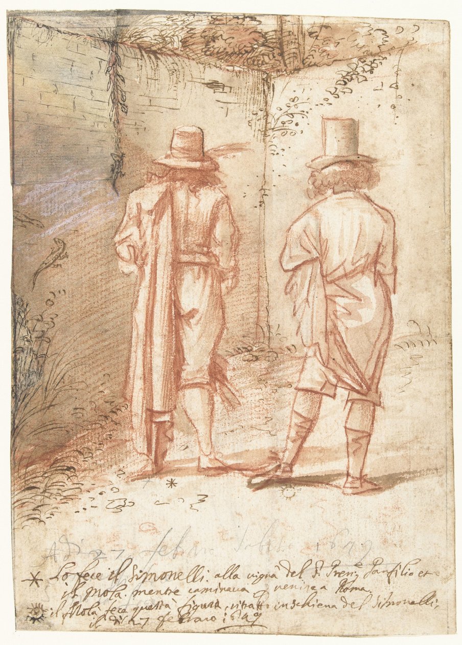 Portraits de Pier Francesco Mola et Niccolò Simonelli - Pier Francesco Mola