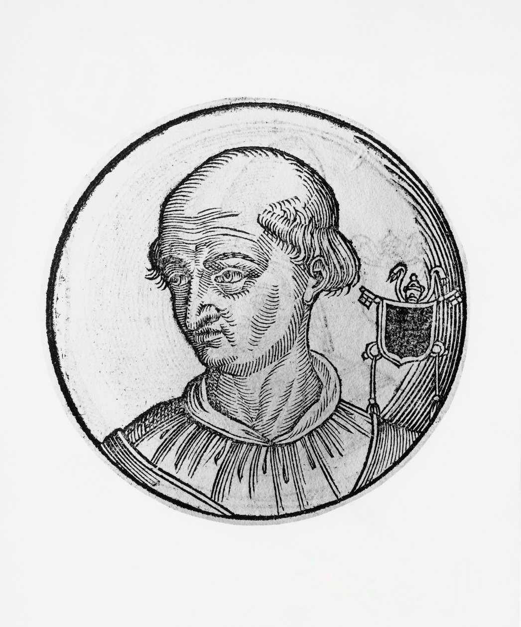 Portrait de Benoît VIII (Théophylacte III de Tusculum, vers 980-1024) - Blaise Nicolas Le Sueur