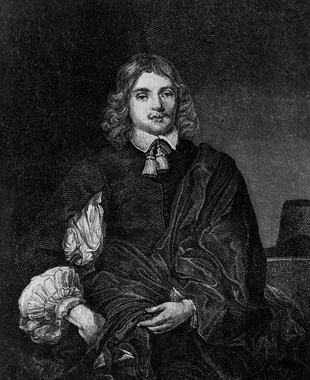 Portrait de Lucius Cary, 2e vicomte Falkland (vers 1610-1643), auteur, homme politique et soldat anglais, secrétaire d