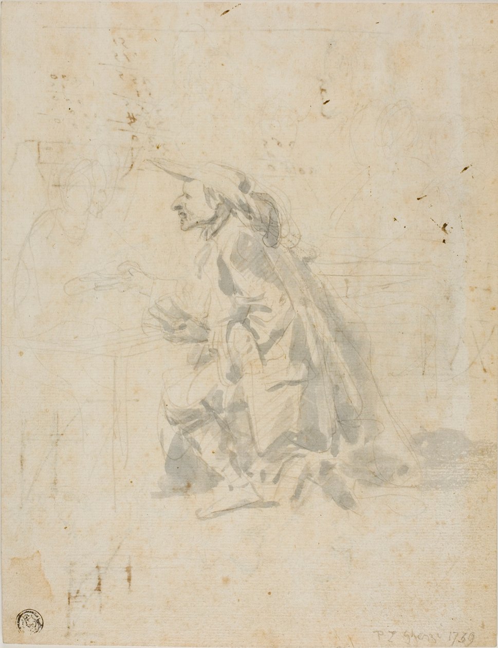 Homme agenouillé s