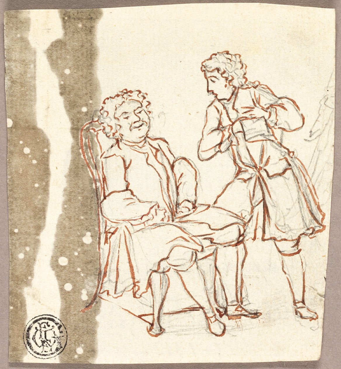 Deux gentilshommes en costume du XVIIIe siècle - Pier Leone Ghezzi