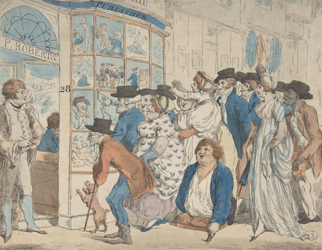 Boutique de caricatures de Piercy Roberts, 28 Middle Row, Holborn, 1801 - Piercy Roberts