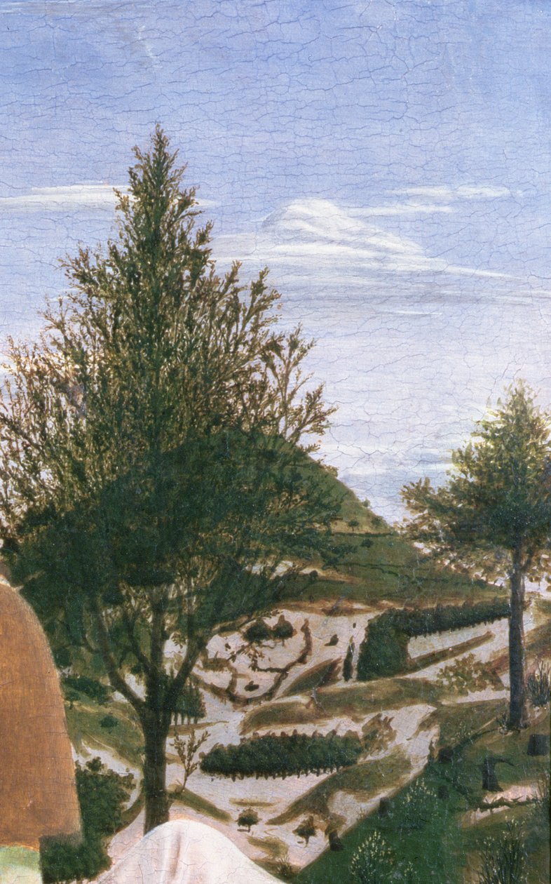 Baptême du Christ, 1450s (tempera sur panneau) (détail) - Piero della Francesca