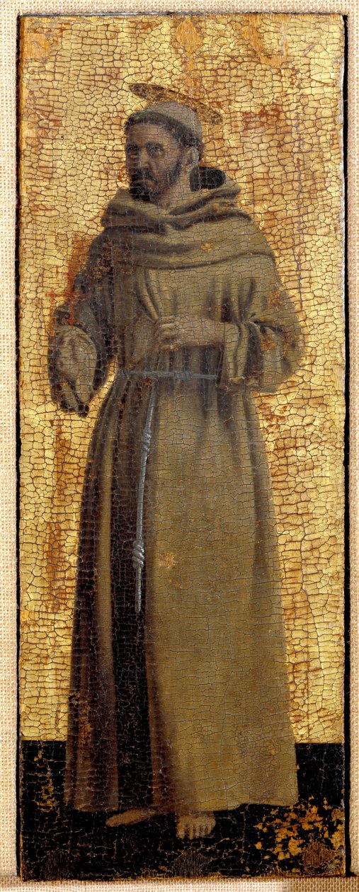 Polyptyque de la Miséricorde : la Vierge de la Miséricorde entourée de saints (détail) - Piero della Francesca