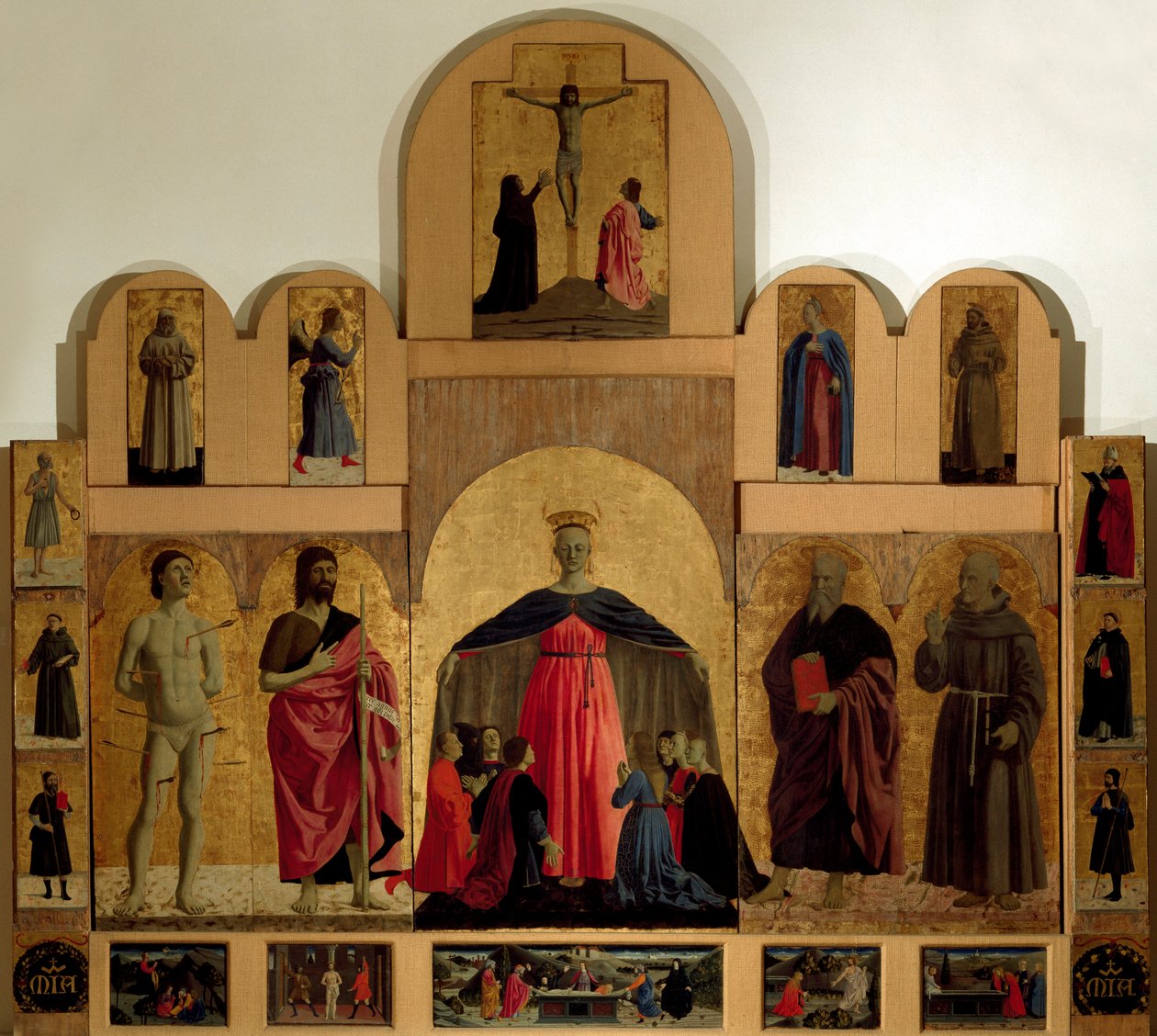 (détail) du retable de la Miséricorde - Piero della Francesca