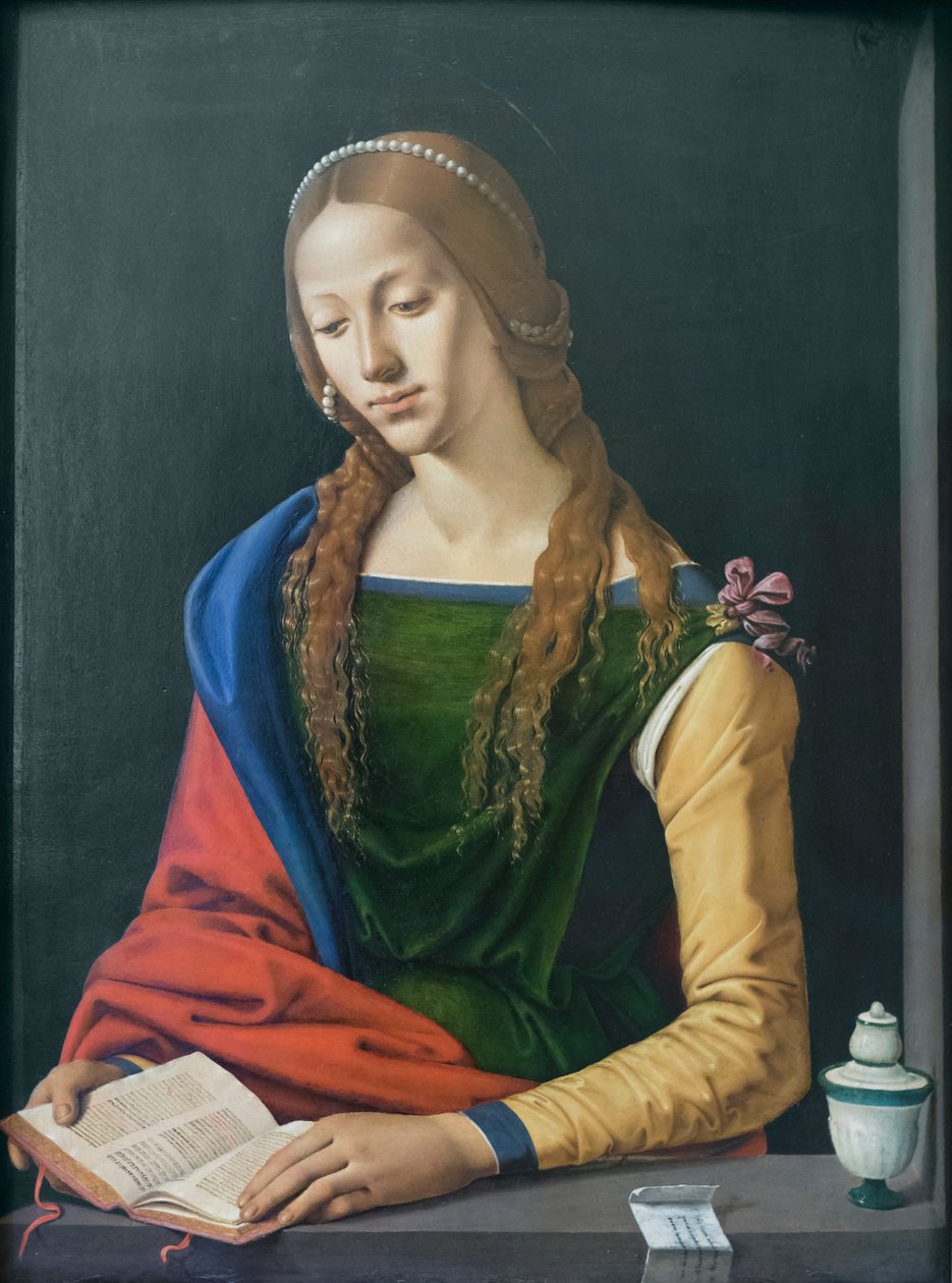 Sainte Marie Madeleine lisant, fin du XVe siècle - Piero di Cosimo