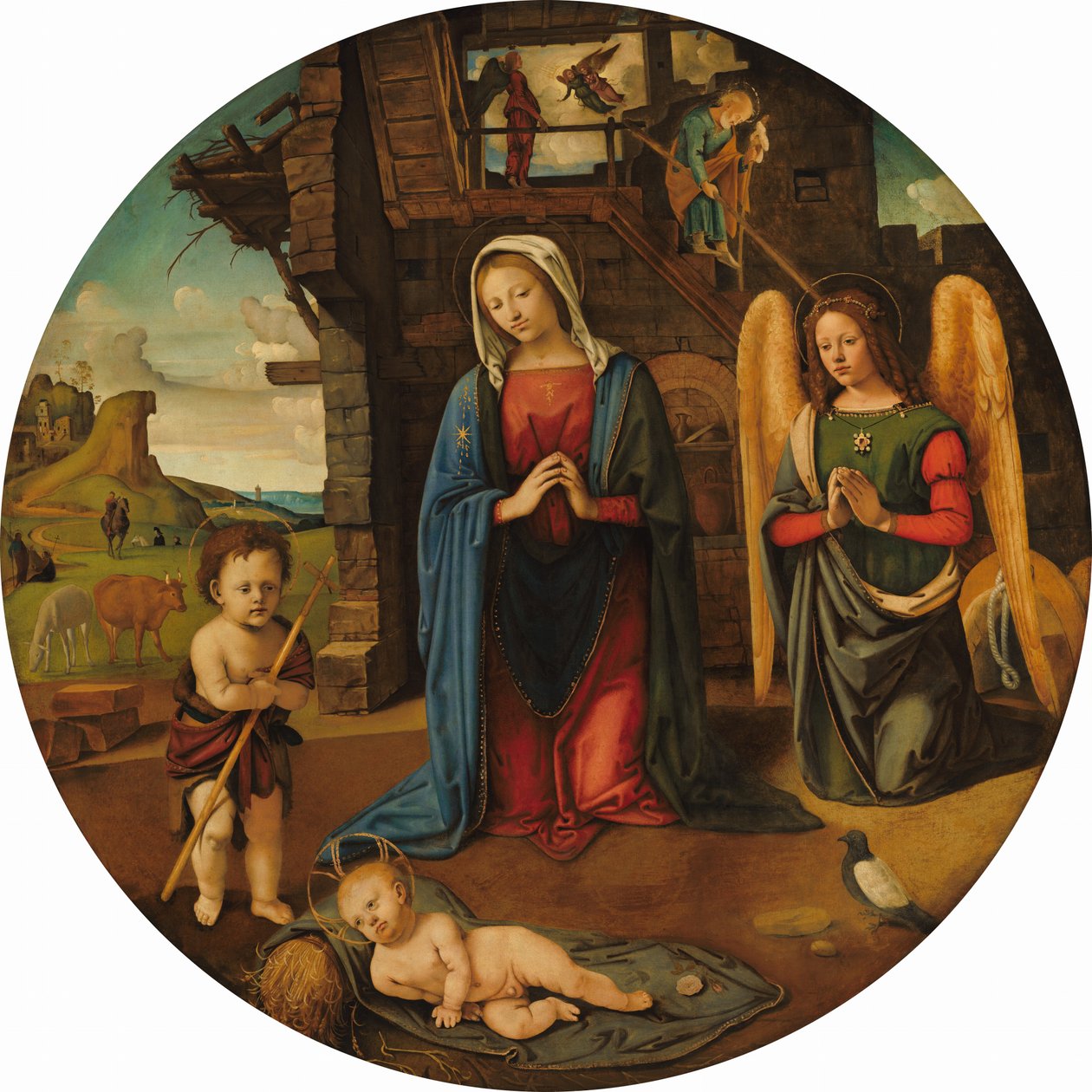 La Nativité avec le petit Saint Jean - Piero di Cosimo