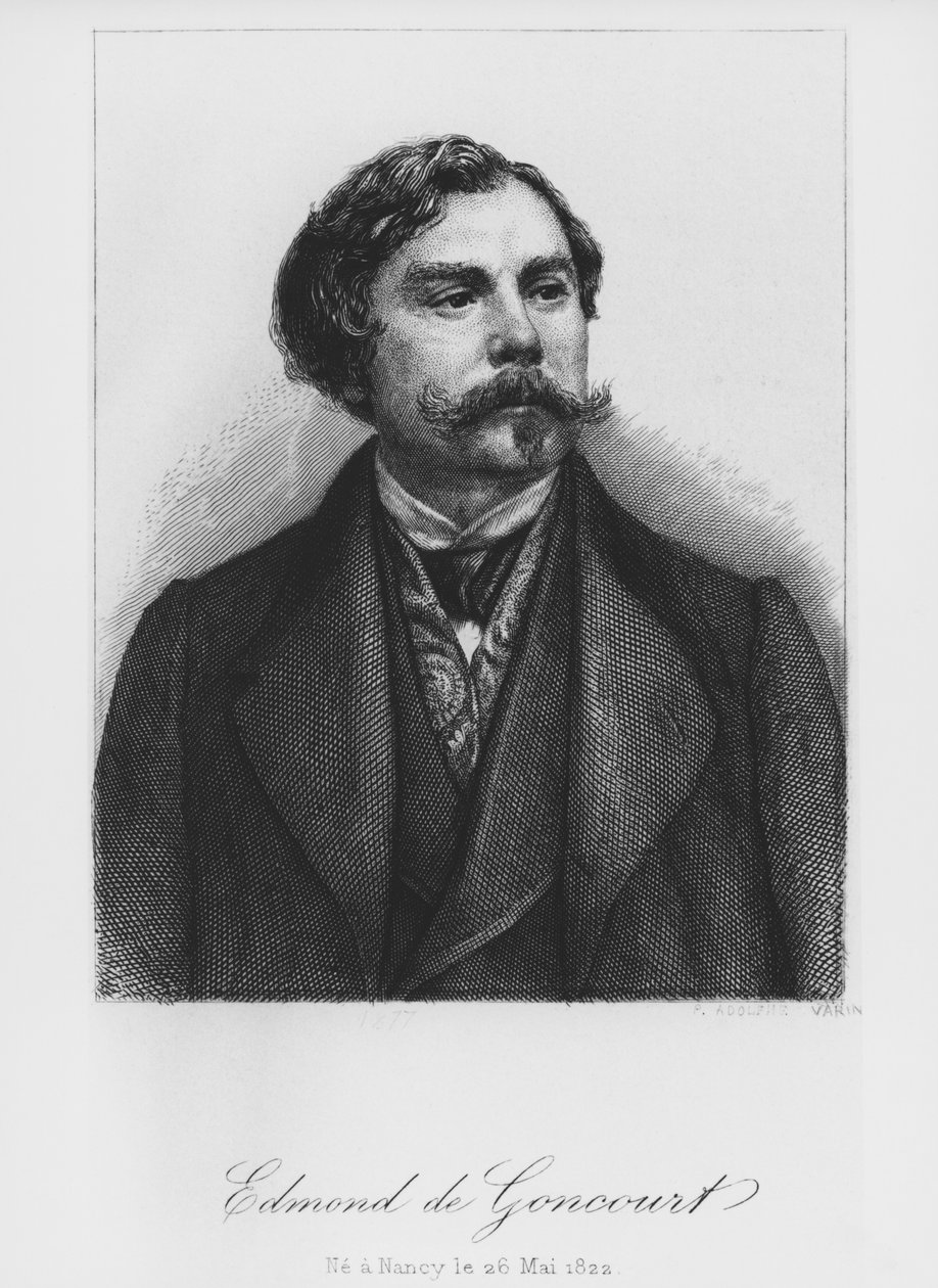 Edmond de Goncourt, 1877 - Pierre Adolphe Varin