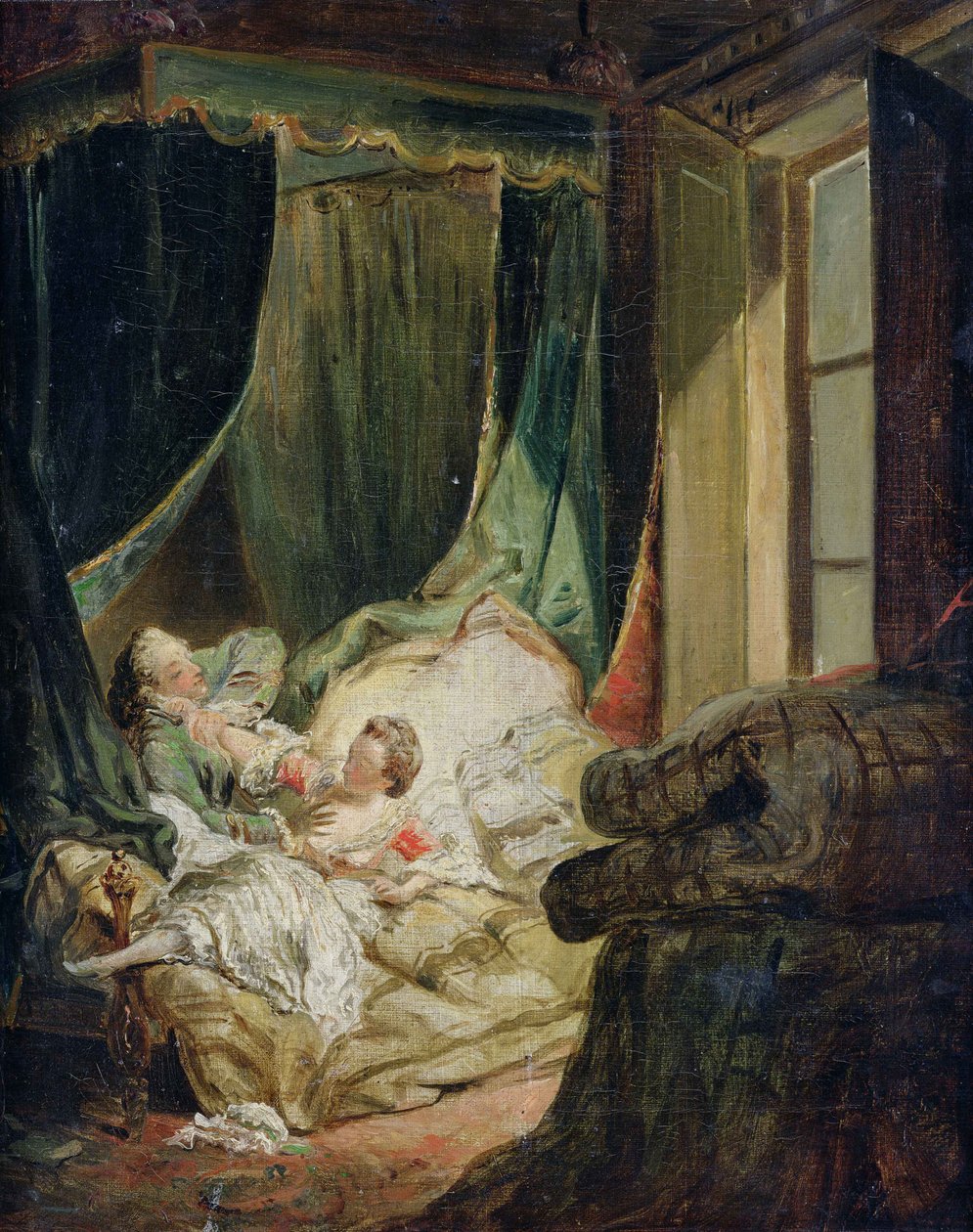 Étude pour La Mariée indiscrète - Pierre Antoine Baudouin