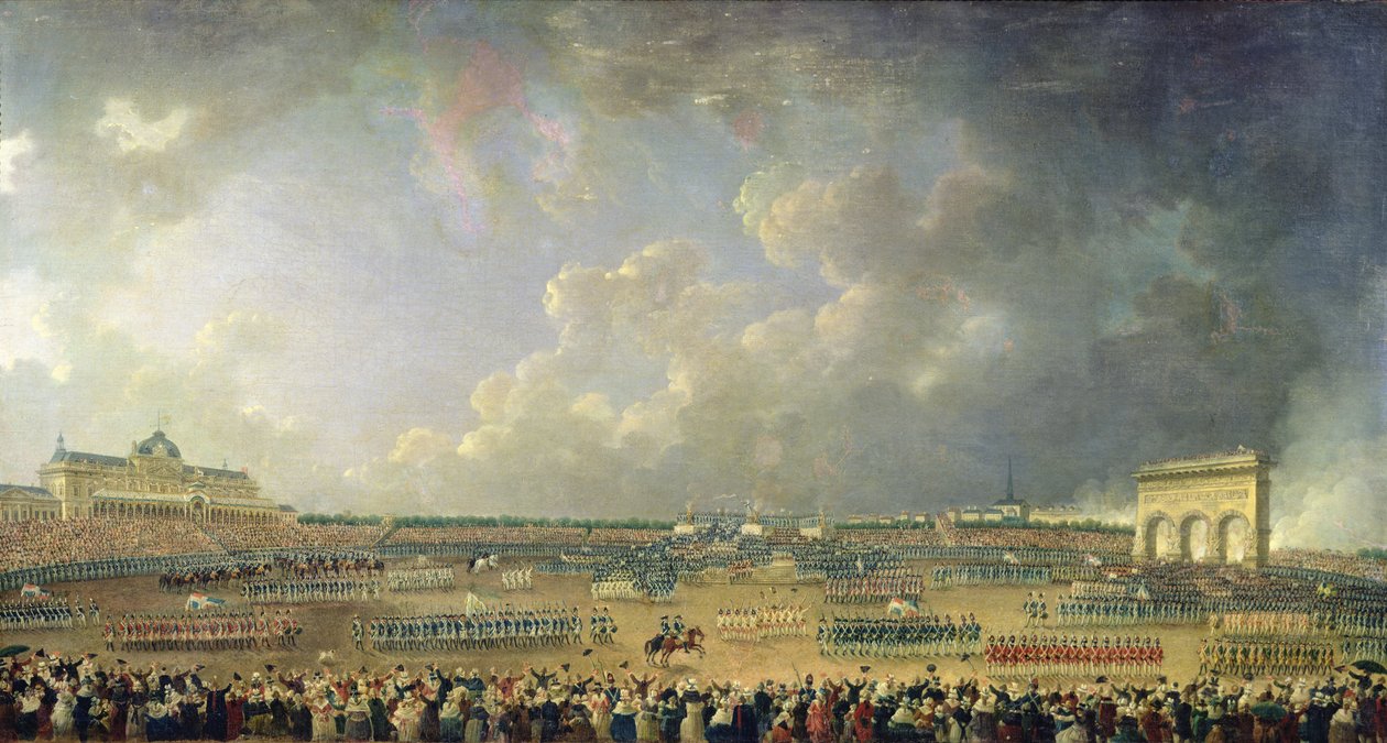 La fête de la Fédération au Champ de Mars, 14 juillet 1790 - Pierre Antoine Demachy