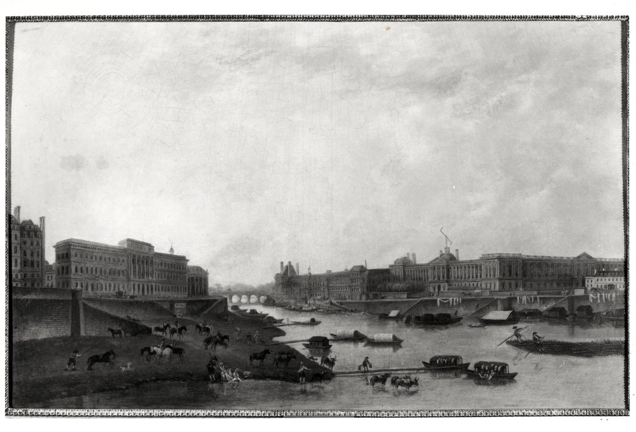 Vue de Paris depuis le Pont-Neuf, vers 1800 - Pierre Antoine Demachy
