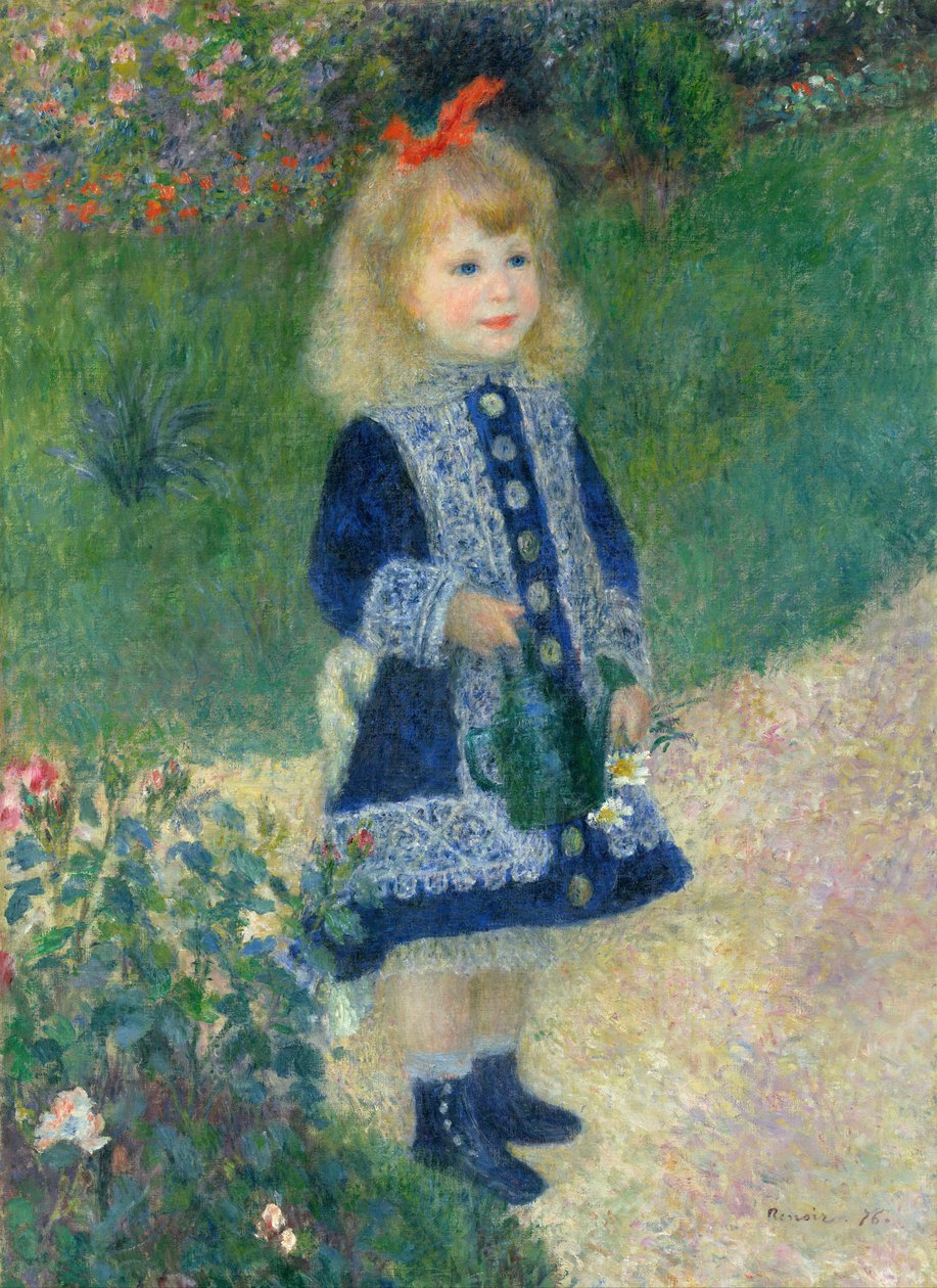 Une fille avec un arrosoir - Pierre Auguste Renoir