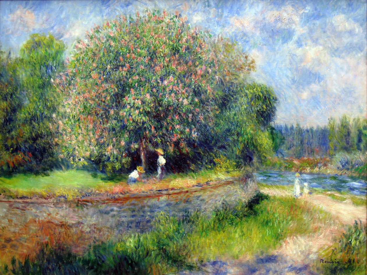 Châtaignier en fleurs - Pierre Auguste Renoir