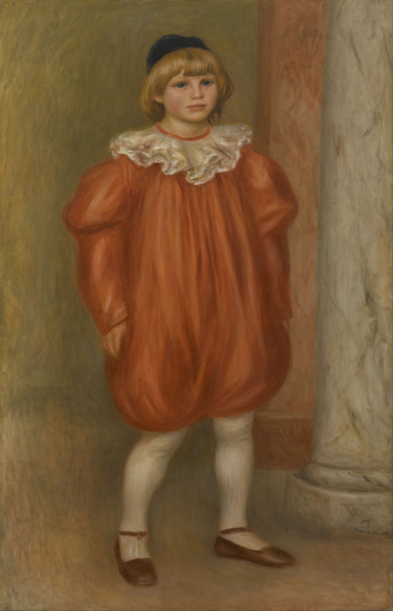Claude Renoir en costume de clown - Pierre Auguste Renoir