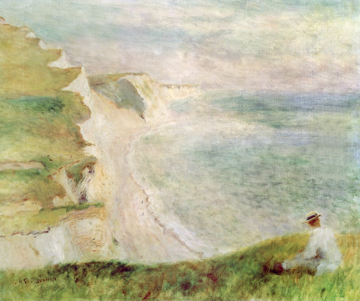 Falaises à Pourville, 1879 - Pierre Auguste Renoir
