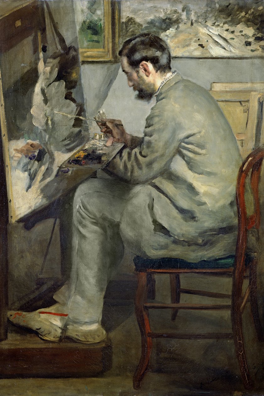 Frédéric Bazille à son chevalet, 1867 - Pierre Auguste Renoir