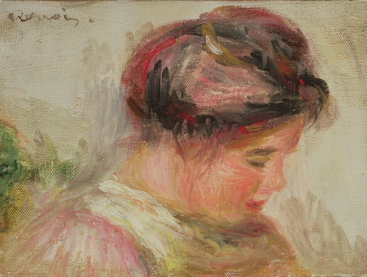 Tête de Gabrielle - Pierre Auguste Renoir