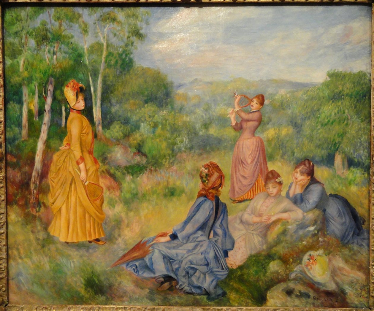 Jeunes filles jouant au volant - Pierre Auguste Renoir