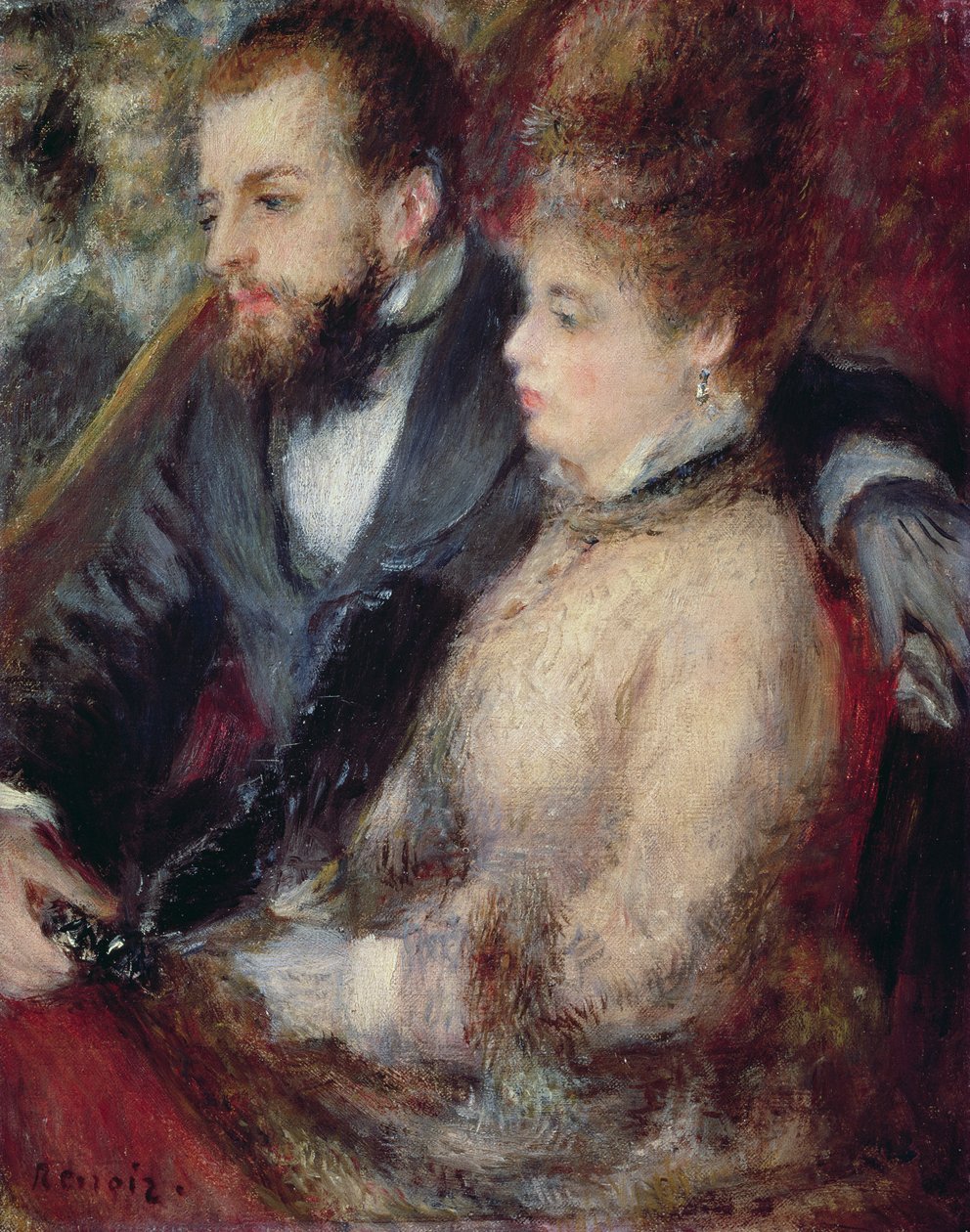 La Loge, 1873 - Pierre Auguste Renoir