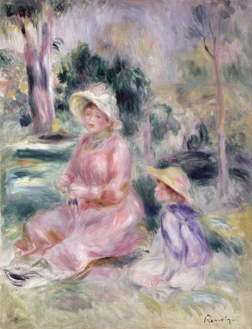 Madame Renoir et son fils Pierre, 1890 - Pierre Auguste Renoir