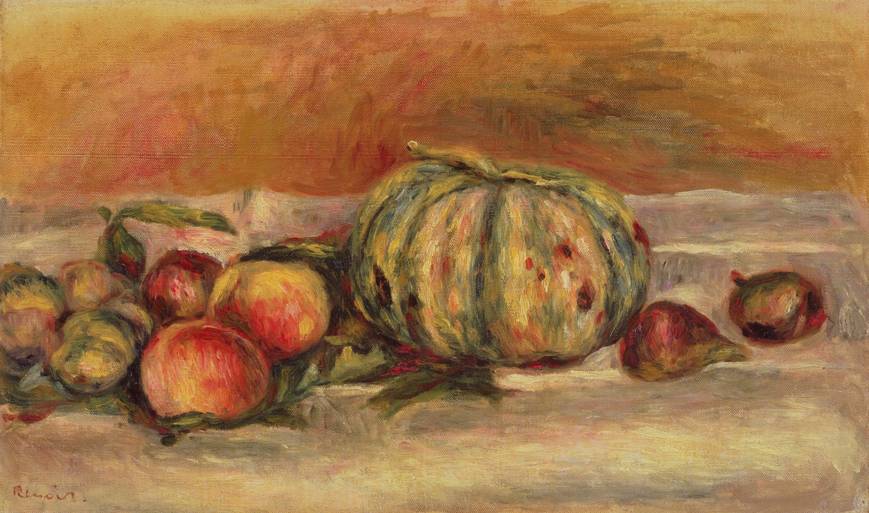 Melon et fruits - Pierre Auguste Renoir