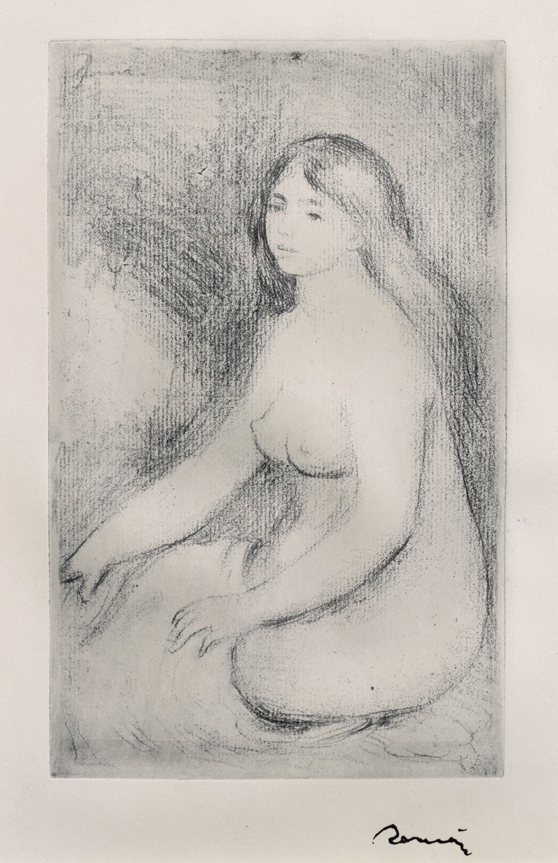 Baigneuse assise, 1897 - Pierre Auguste Renoir