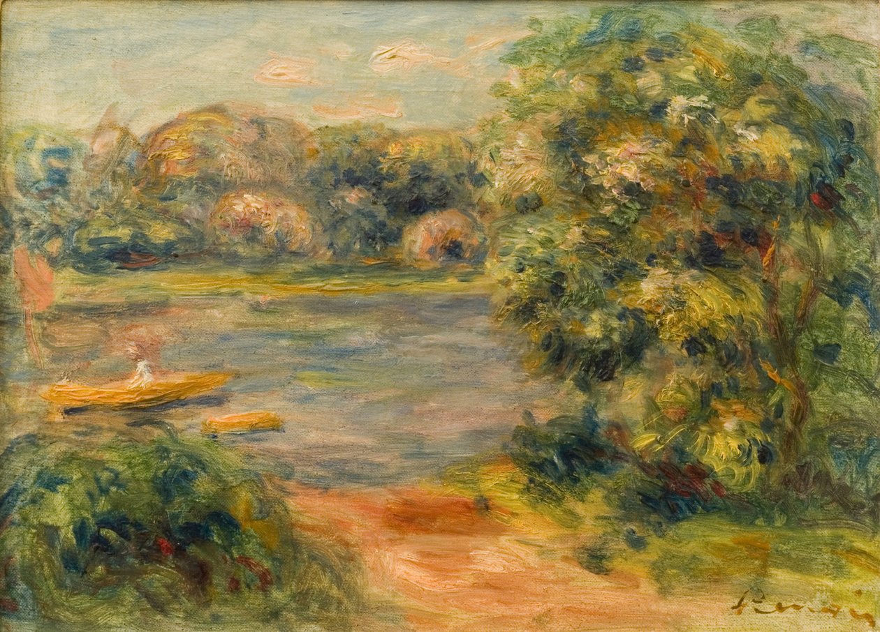 Le Bateau sur le lac, 1901 - Pierre Auguste Renoir