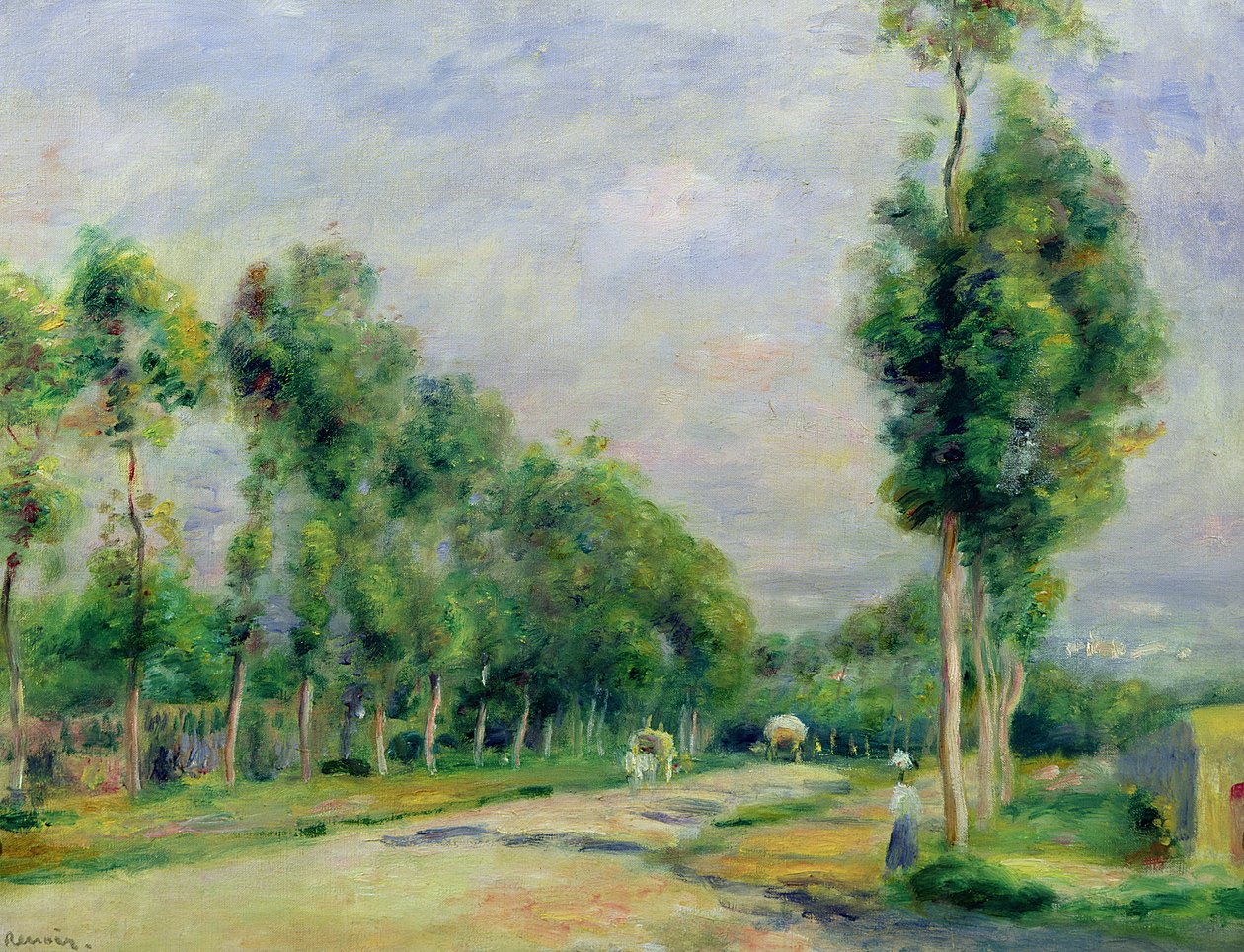 La route de Versailles à Louveciennes - Pierre Auguste Renoir