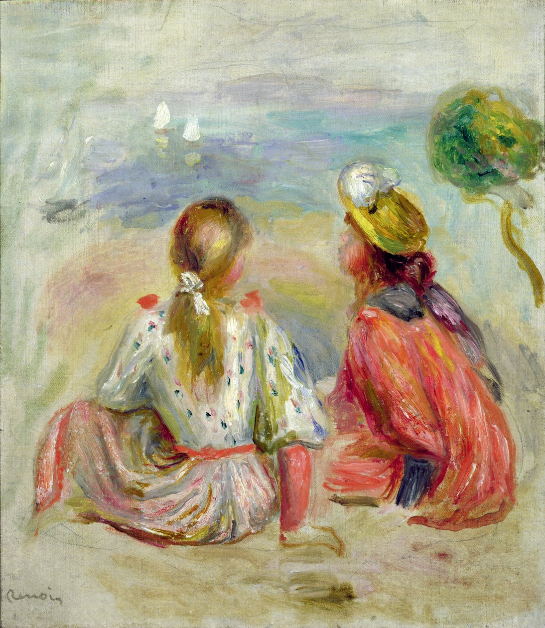 Jeunes filles sur la plage, c.1898 - Pierre-Auguste Renoir