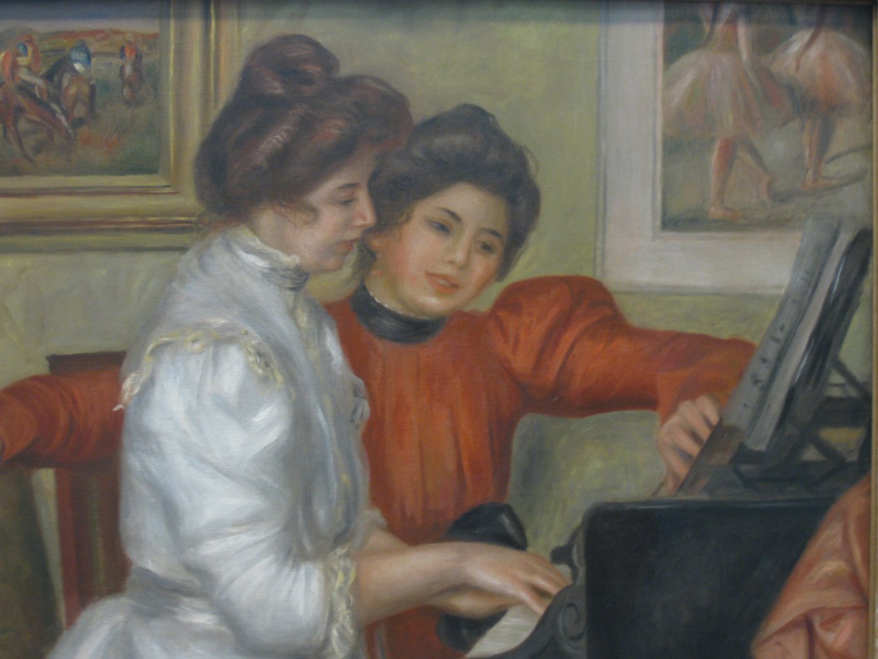 Yvonne et Christine Lerolle au piano - Pierre Auguste Renoir