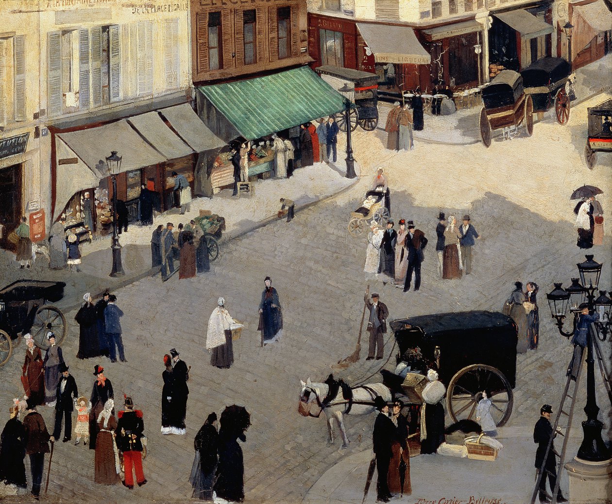 La Place Pigalle, Paris, années 1880 - Pierre Carriere Belleuse