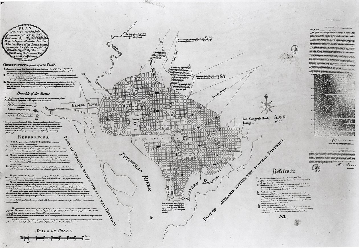 Plan de Washington D.C., publié dans 