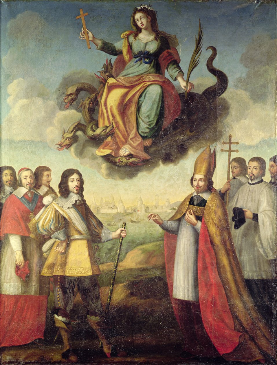 Entrée de Louis XIII (1601-43) Roi de France et de Navarre, à La Rochelle, le 1er novembre 1628 - Pierre Courtillon