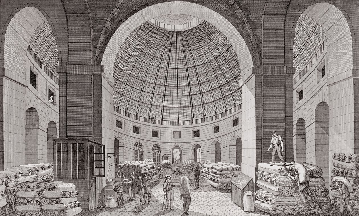 Vue du marché aux blés et de la coupole, XVIIIe-XIXe siècle - Pierre Courvoisier