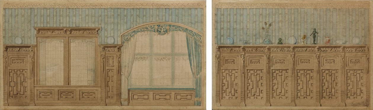 Conception pour deux pièces au Château De Haar - Pierre Cuypers