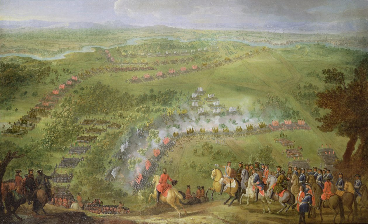 La bataille de Lesnaya en 1708 - Pierre Denis Martin