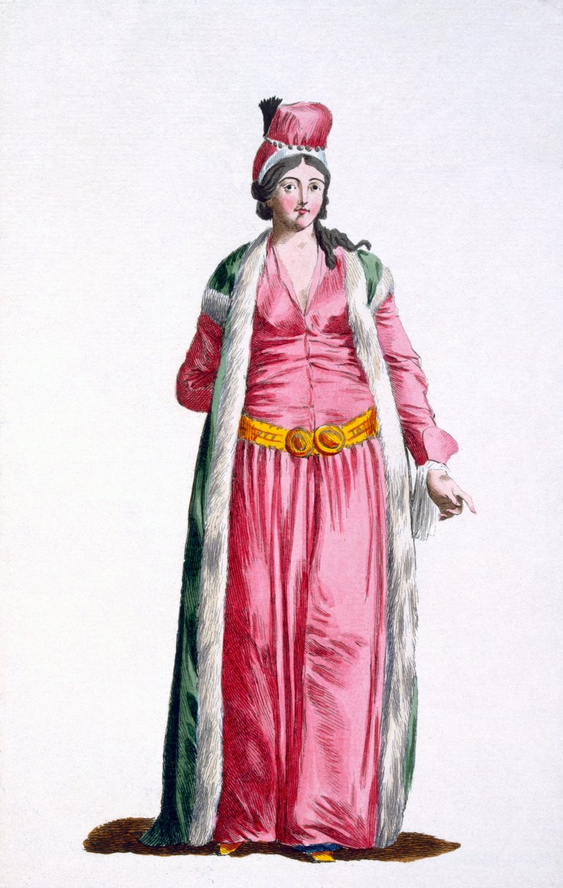 Une noble dame de Smyrne en Turquie, 1780 - Pierre Duflos