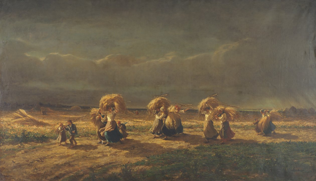 Glaneuses à Chambaudoin, 1857 - Pierre Edmond Alexandre Hedouin