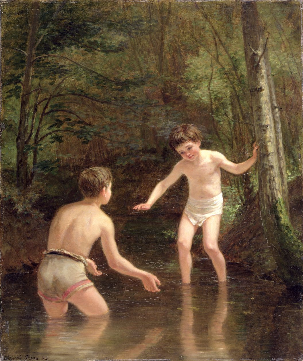Garçons se baignant, 1873 - Pierre Edouard Frere