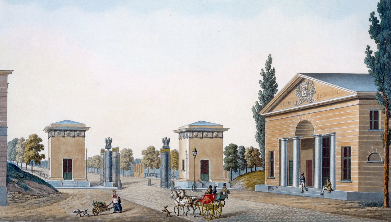 La Porte de Courtray, Gand, de 