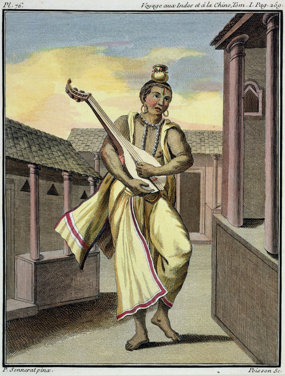 Musicien avec luth indien, de 