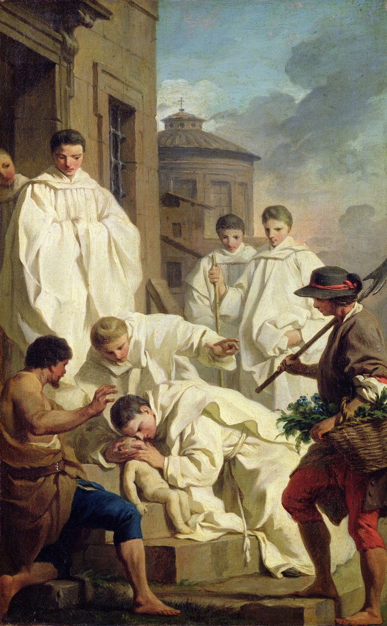 Étude pour Saint Benoît ressuscitant un enfant - Pierre Subleyras
