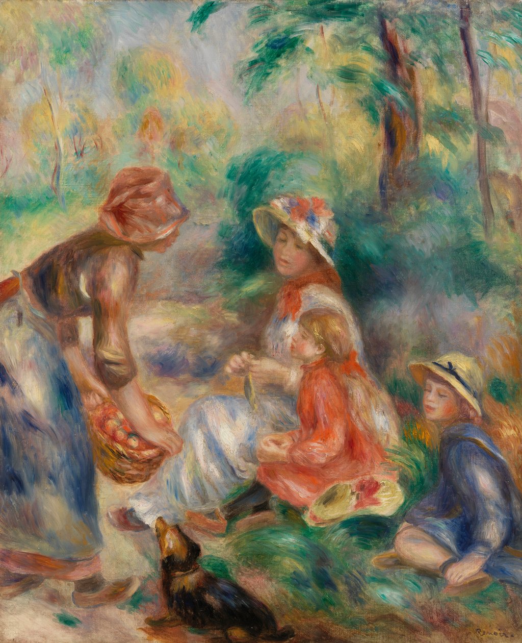 Apple Vendor (La Marchande de pommes) - Pierre-Auguste Renoir