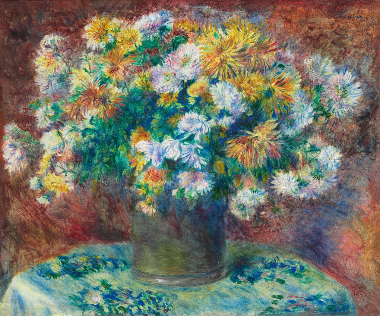 Chrysanthèmes - Pierre-Auguste Renoir
