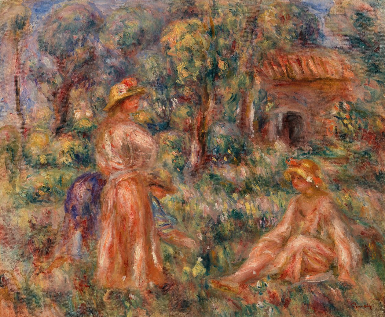 Jeunes filles dans un paysage - Pierre-Auguste Renoir
