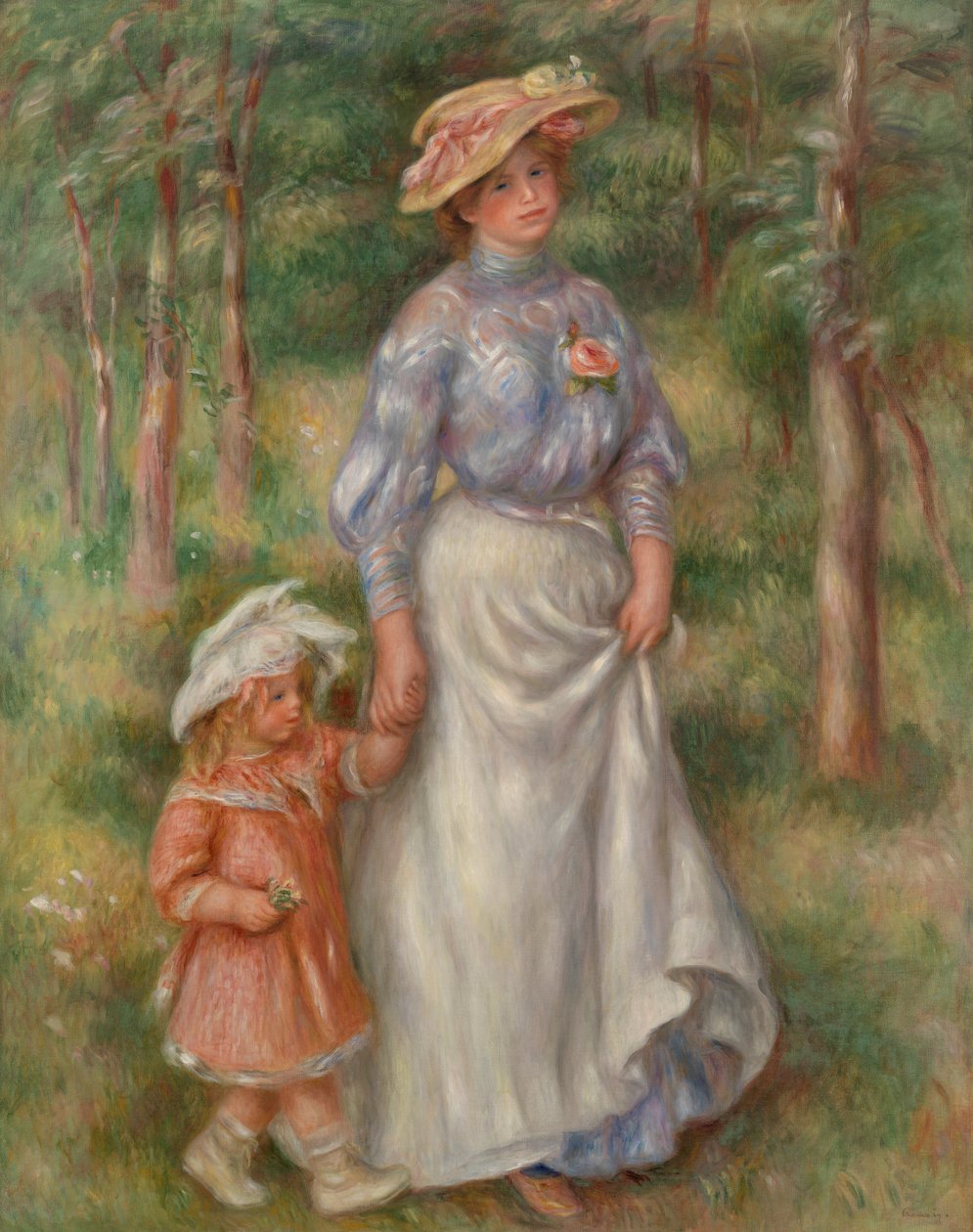 Promenade (La Promenade) - Pierre-Auguste Renoir